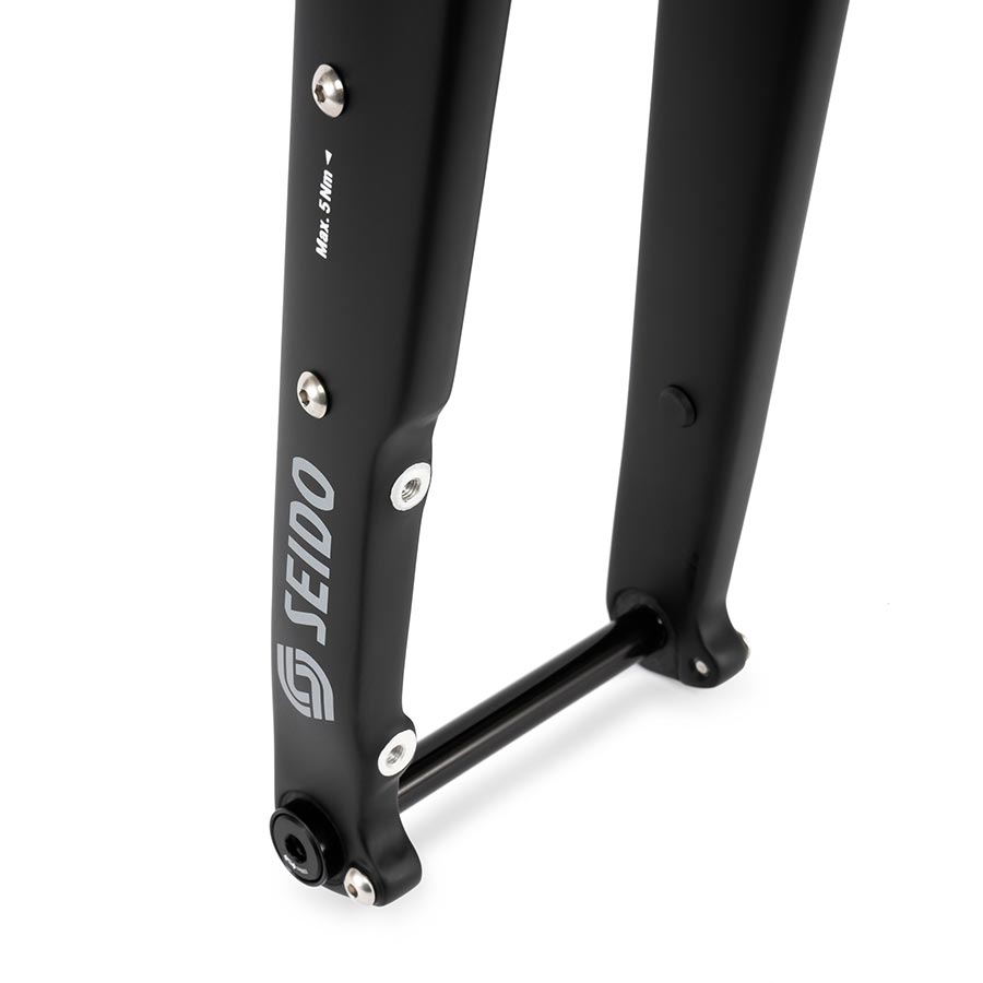 Seido, RGT, Fork, 700C/27.5'', 1-1/8''-1.5'', 12x100mm TA, Rake: 50mm, Black