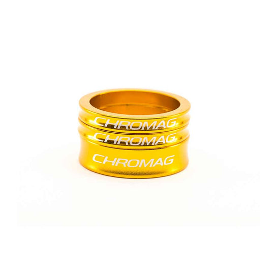 Chromag, Spacer Kit, Headset Spacer, 1-1/8'', Height: Set, Aluminum, Gold, Kit