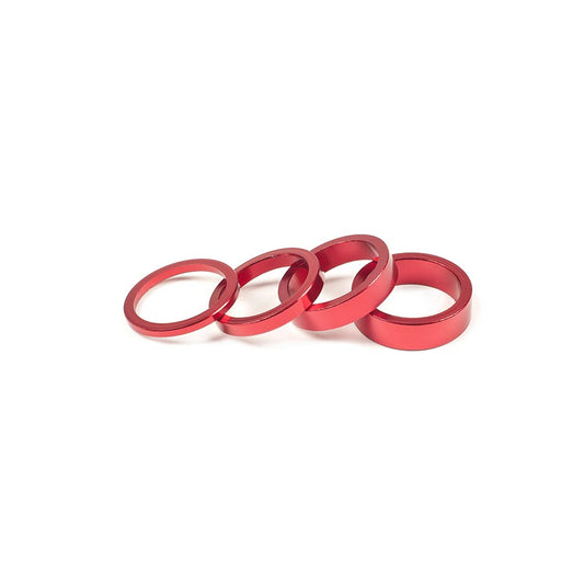 Salt, Headset Spacer, Headset Spacer, 1-1/8'', Height: 3mm/5mm/8mm/10mm, 6061-T6 Aluminum, Red