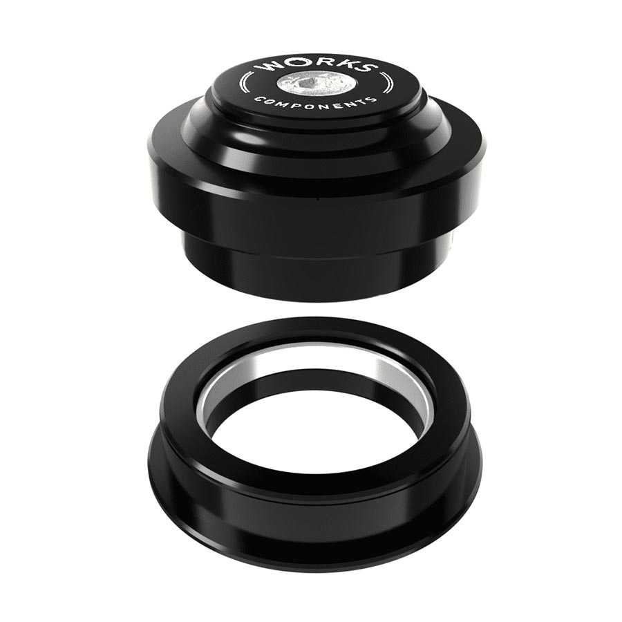 Works Components, 1.5deg EC44-ZS56 Angleset, Angle Headset, 1.5°, 110-119mm, EC44/28.6 | ZS56/40, ZS, External threadless, Complete, Black