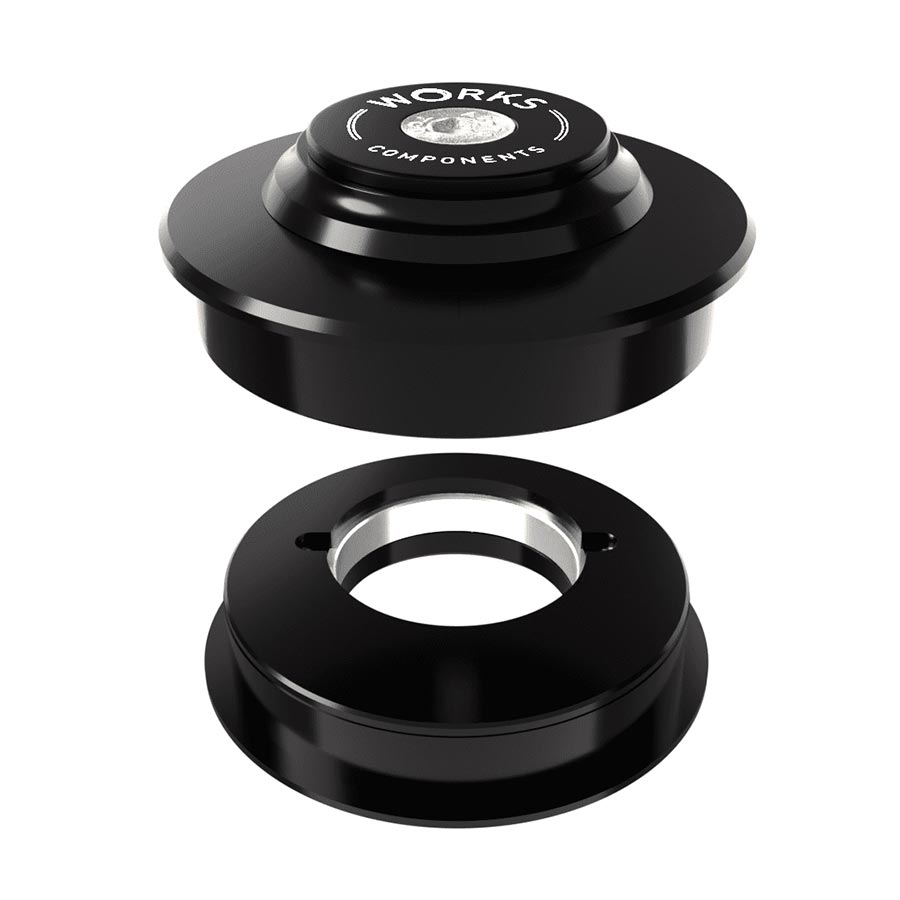 Works Components, 2.0deg ZS56-ZS56 Angleset, Angle Headset, 2.0°, 110-119mm, ZS56/28.6 | ZS56/40, ZeroStack, Complete, Black