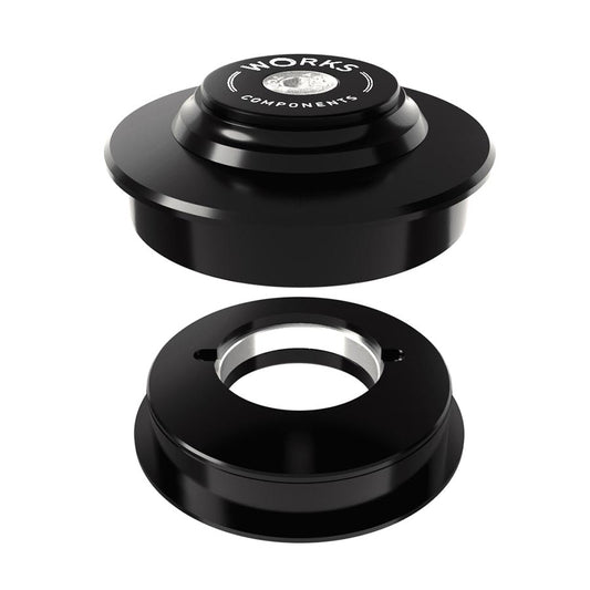 Works Components, 2.0deg ZS56-ZS56 Angleset, Angle Headset, 2.0°, 110-119mm, ZS56/28.6 | ZS56/40, ZeroStack, Complete, Black