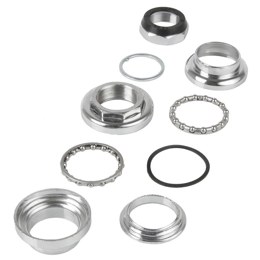 Neco, Neco 1b 1'' Threadless, Headset, : EC30/25.4 | EC30/27, External, Threadless, Complete, Silver