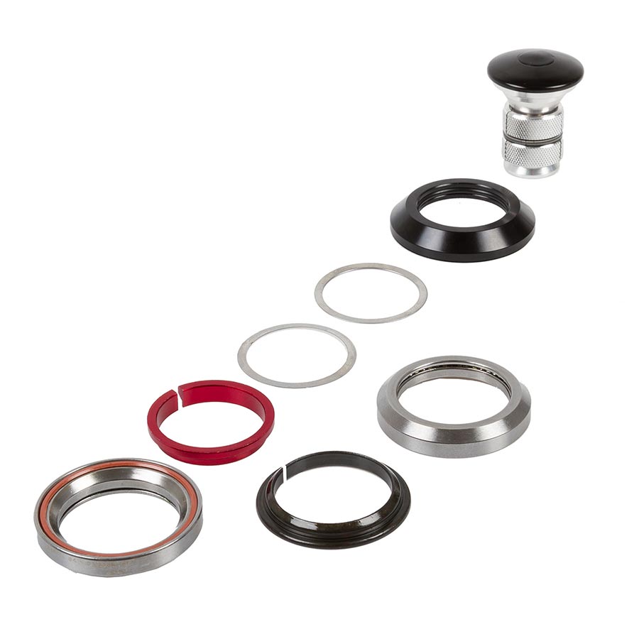 Neco, Neco 1 1/8'' s/b Ahead, Headset, : IS42/28.6 | IS42/30, Integrated, Complete, Black