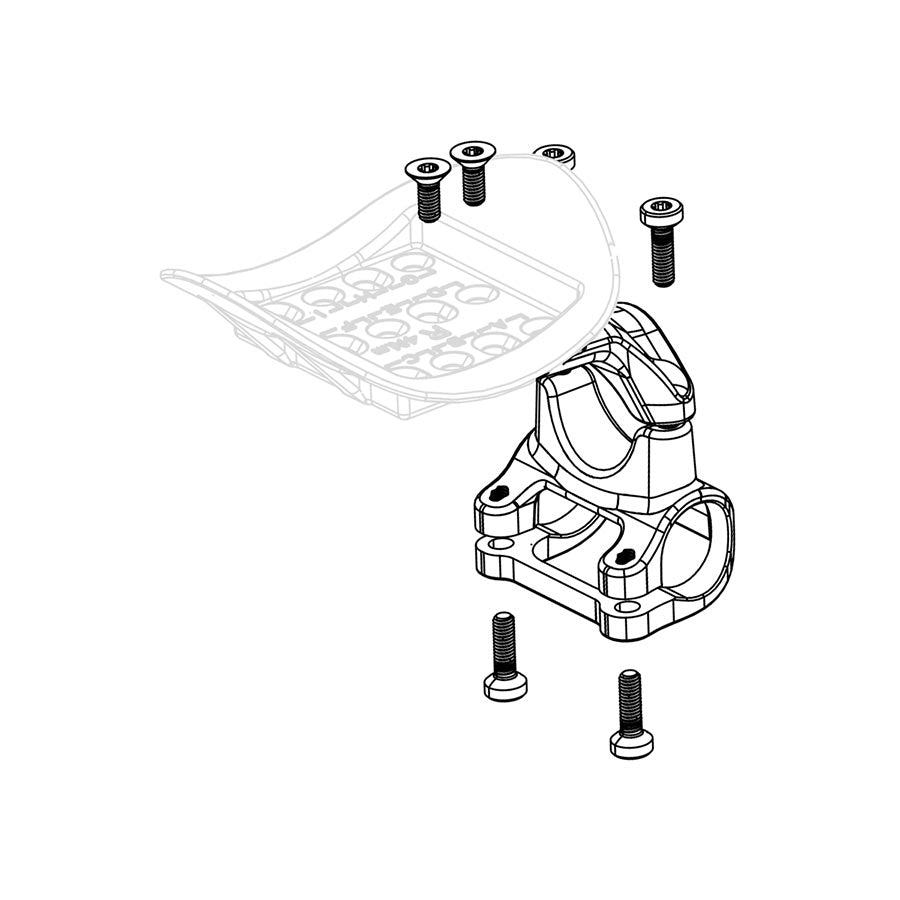 Zipp, Replacement Mount for Vuka Clip, Low Mount, Left