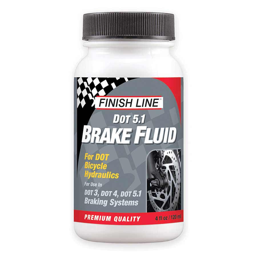 FinishLine, Mineral Oil Brake Fluid, 4 oz - Not compatible with DOT 5.1