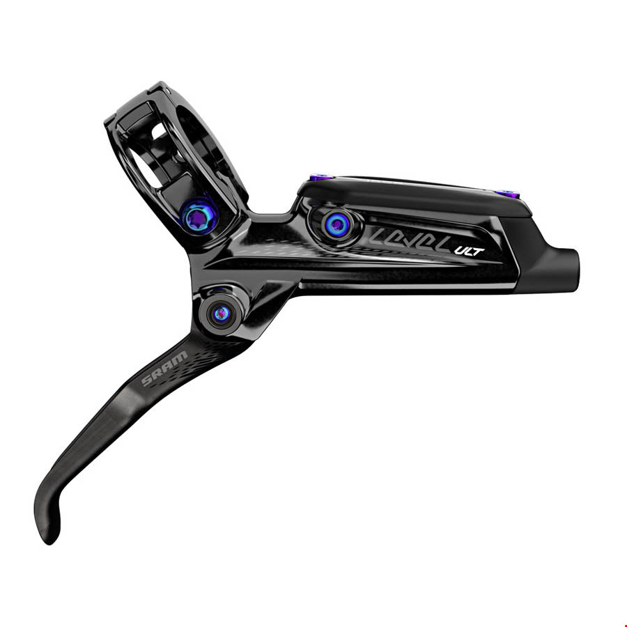 SRAM, Level Ultimate B1, MTB Hydraulic Disc Brake, Rear, Post mount, Rainbow Hardware