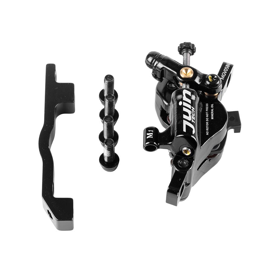 PWR Bikes, Star Union KQ02P, Road Hydraulic Disc Brake, IS, 203mm, Black