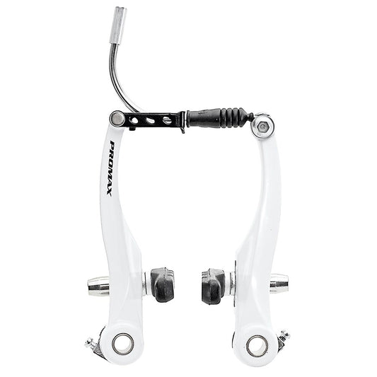 Promax, TX, V-Brake, MTB Linear Pull Brake, Front and Rear, White, Set