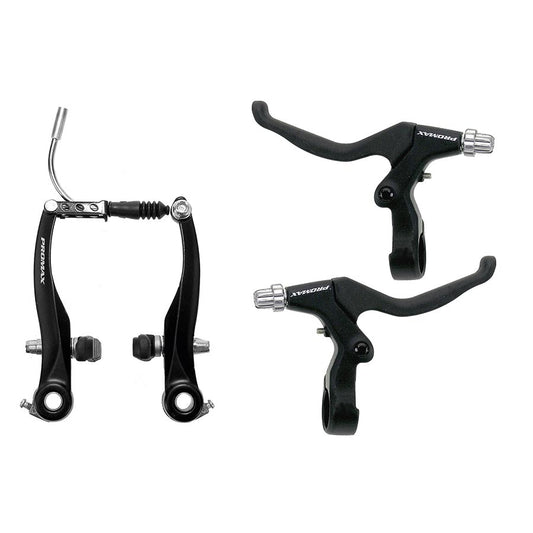 Promax, TX, V-Brake and Lever Set, Front and Rear, Black