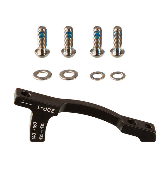 SRAM, Post Mount Bracket - Ti Bolt, Disc Brake Adaptor, Caliper: Post mount, Frame/Fork: Post mount, F180/F160