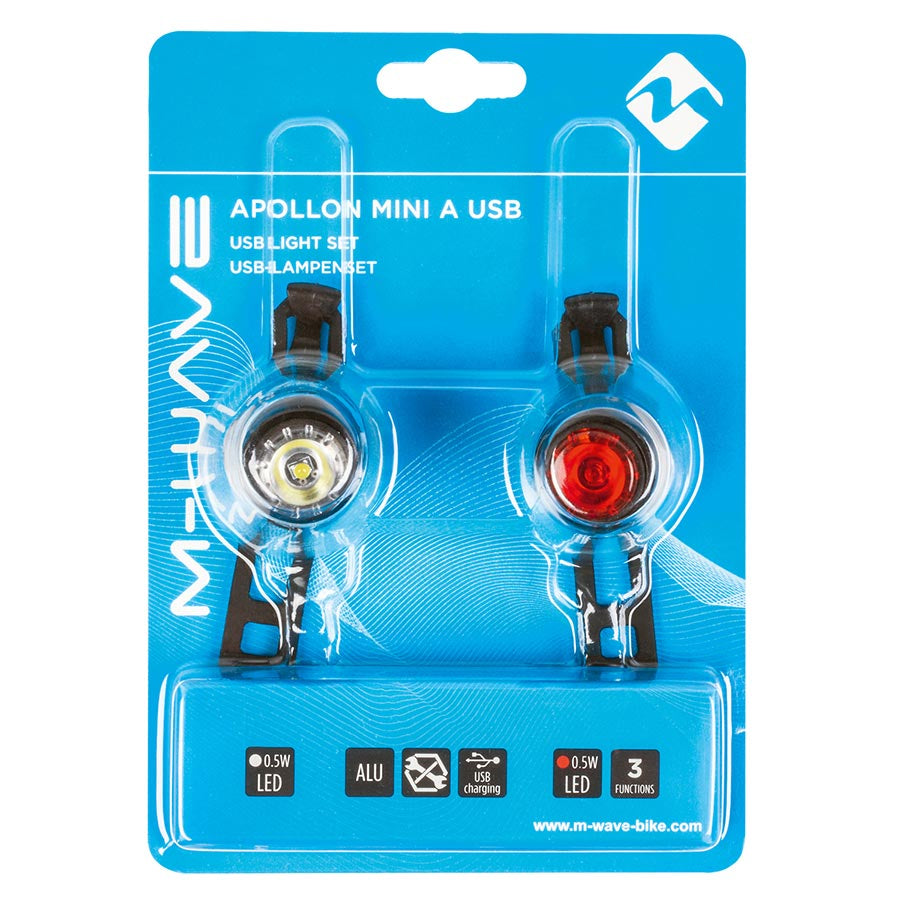 M-Wave, Apollon Mini A USB, Light, Set, Black