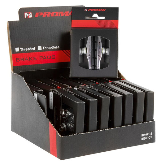 Promax, 70 C V T, Linear Pull Pads, Cartridge type V-Brake pads, All weather, Rubber, Pair