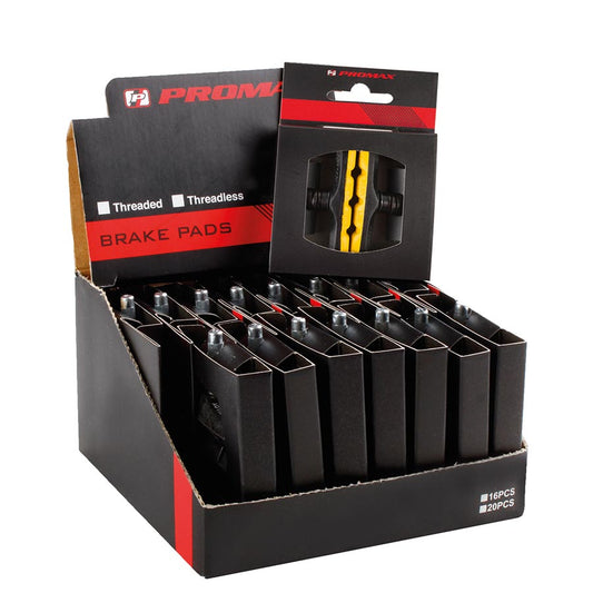 Promax, 70 Y T, Linear Pull Pads, Cartridge type V-Brake pads, All weather, Rubber, Pair