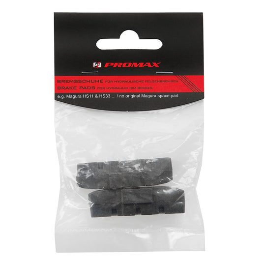 Promax, 50 H, Cantilever Brake Pads, Magura, Rubber, Black, Pair