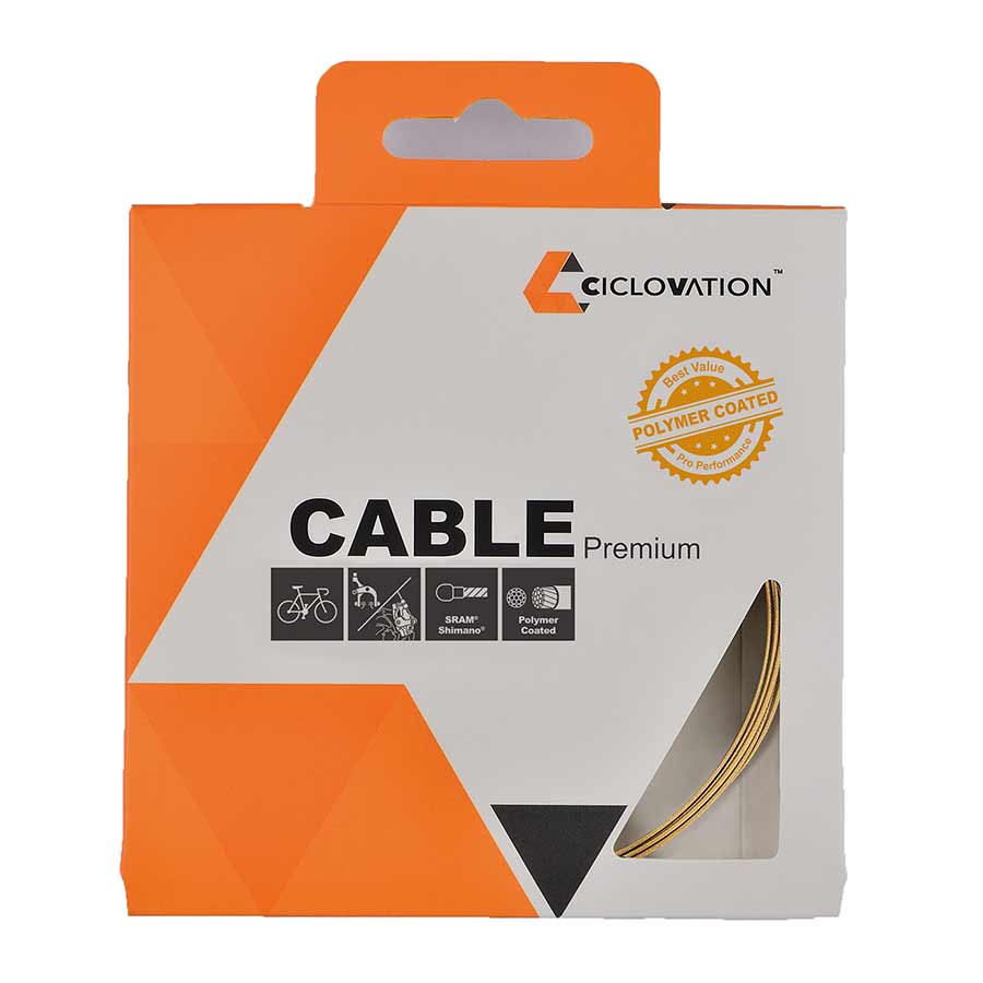 Ciclovation, Brake cable, Stainless steel, Polymer coated, Road, Shimano/SRAM, 1.5mm x 1700mm, Unit
