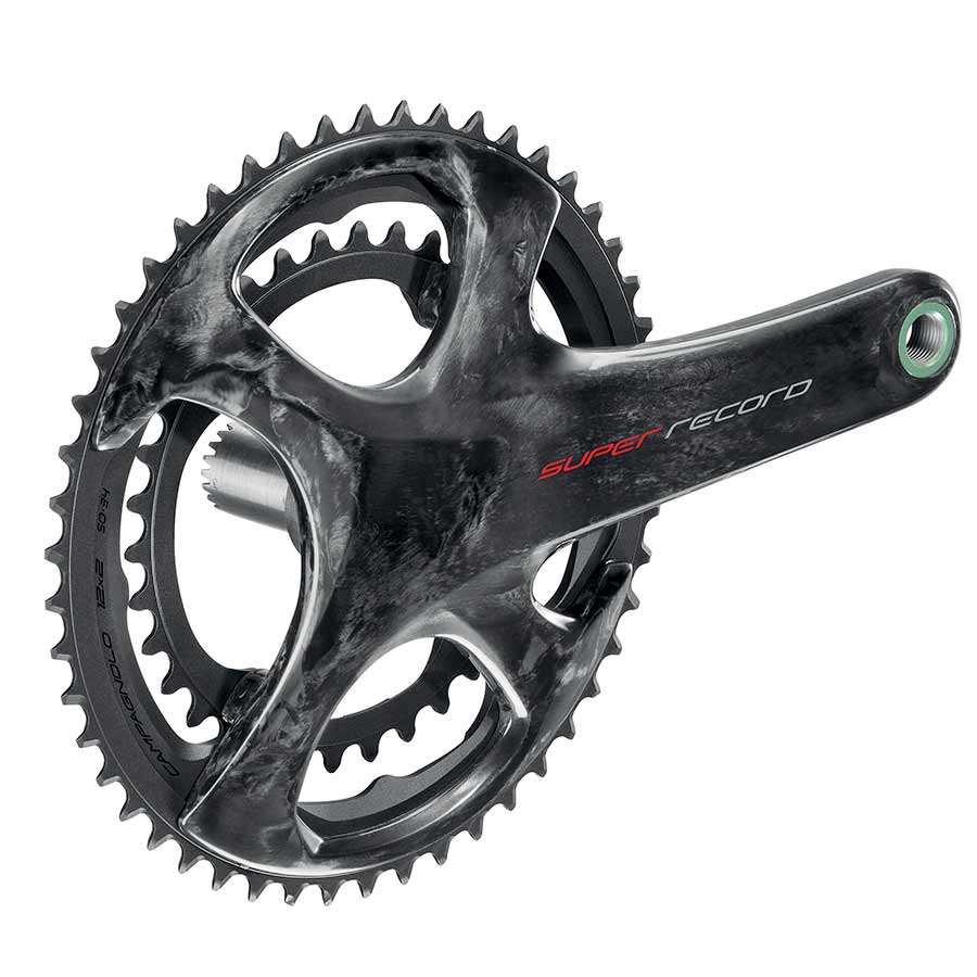 Campagnolo, Super Record, Crankset, Speed: 12, Spindle: 25mm, BCD: 112/145, 36/52, UltraTorque, 172.5mm, Carbon, Road Disc