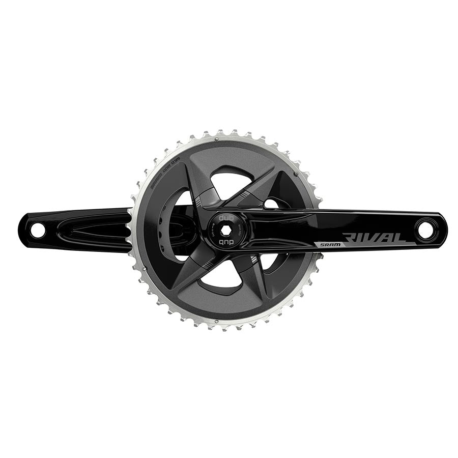 SRAM, Rival D1 Wide 2x, Crankset, Speed: 12, Spindle: 28.99mm, BCD: 94, 43/30, DUB, 172.5mm, Black, Road Disc