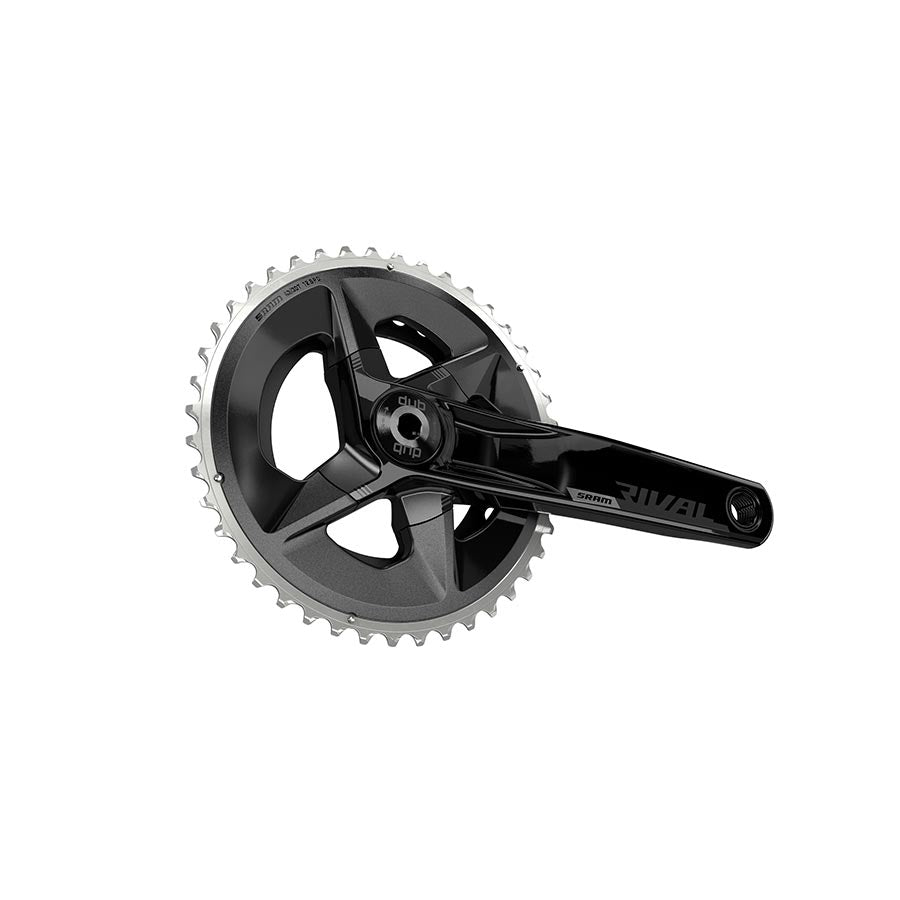 SRAM, Rival D1 Wide 2x, Crankset, Speed: 12, Spindle: 28.99mm, BCD: 94, 43/30, DUB, 172.5mm, Black, Road Disc