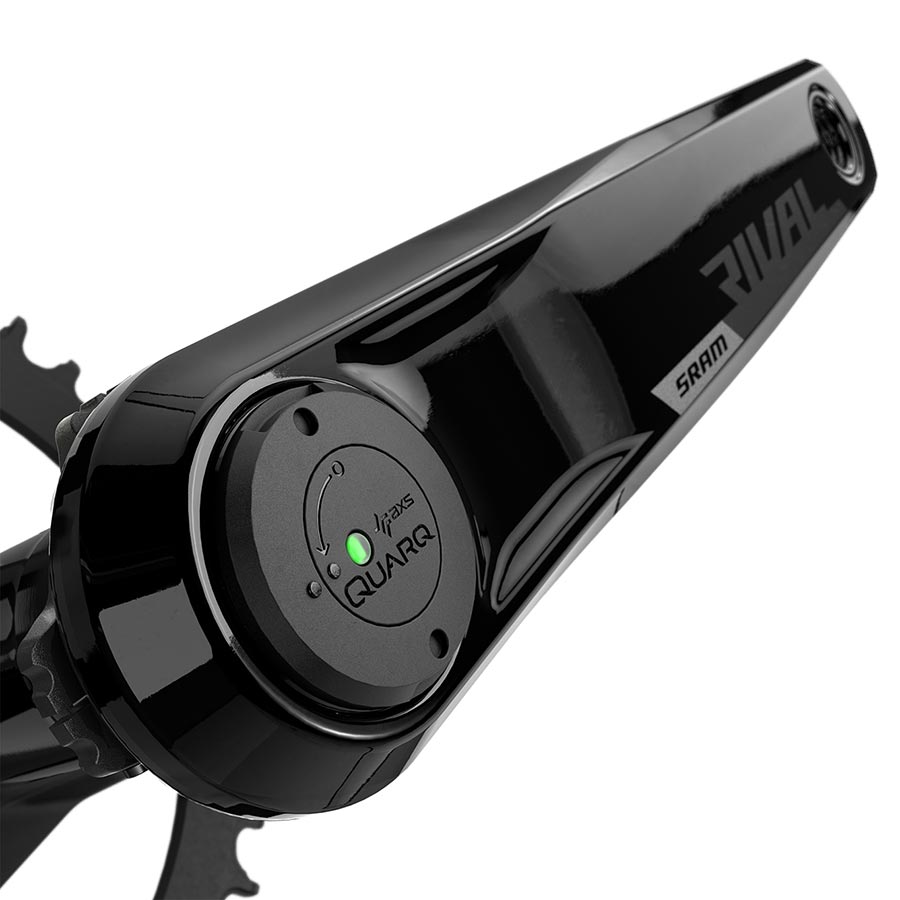 SRAM, Rival D1 Quarq Wide 1x, Power Meter Crankset, Speed: 12, Spindle: 28.99mm, 40, DUB, 175mm, Black, Road Disc