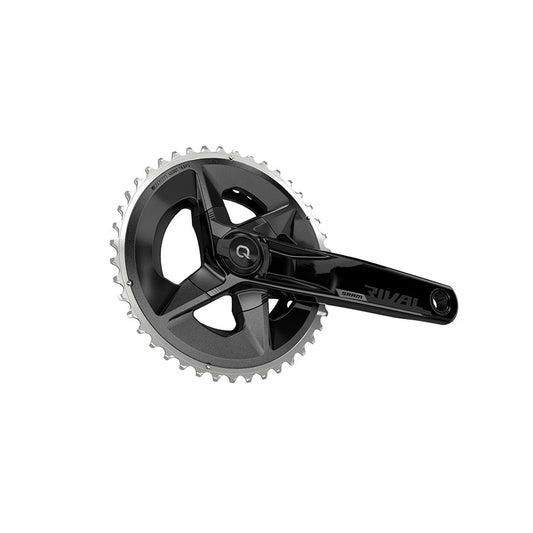 SRAM, Rival D1 Quarq Wide 2x, Power Meter Crankset, Speed: 12, Spindle: 28.99mm, BCD: 94mm, 43/30, DUB, 170mm, Black, Road Disc