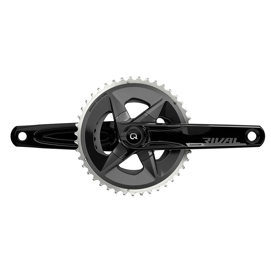 SRAM, Rival D1 Quarq Wide 2x, Power Meter Crankset, Speed: 12, Spindle: 28.99mm, BCD: 94mm, 43/30, DUB, 170mm, Black, Road Disc