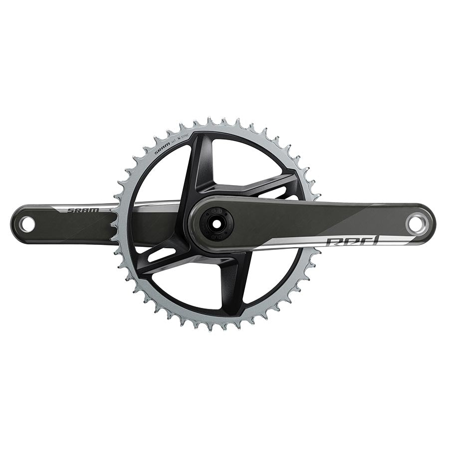 SRAM, Red 1 AXS DM, Crankset, Speed: 12, Spindle: 28.99mm, BCD: Direct Mount, 46, DUB, 172.5mm, Black, Road