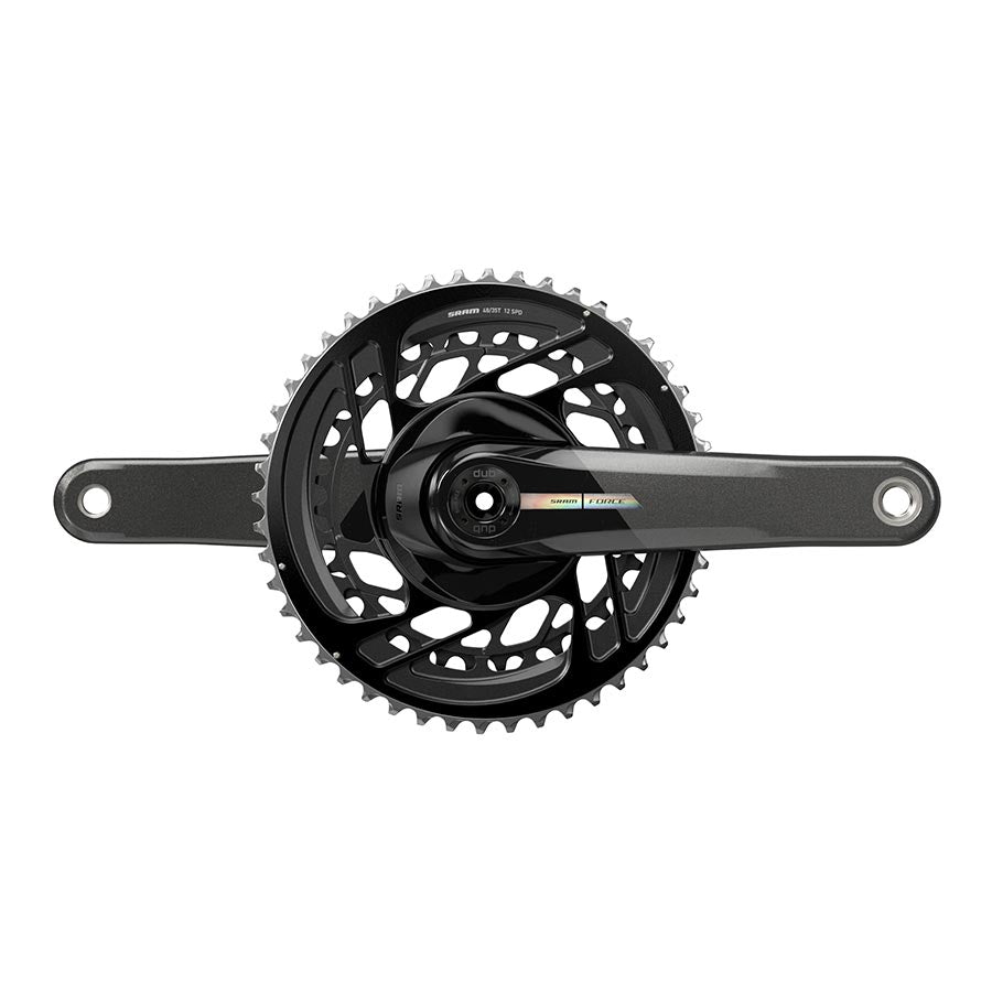 SRAM, Force D2 2x, Crankset, Speed: 12, Spindle: 28.99mm, BCD: Direct Mount, 48/35, DUB, 170mm, Black, Road Disc