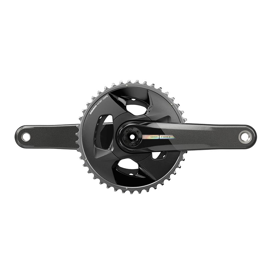 SRAM, Force D2 2x Wide, Crankset, Speed: 12, Spindle: 28.99mm, BCD: 94, 43/30, DUB, 167.5mm, Black, Road Disc