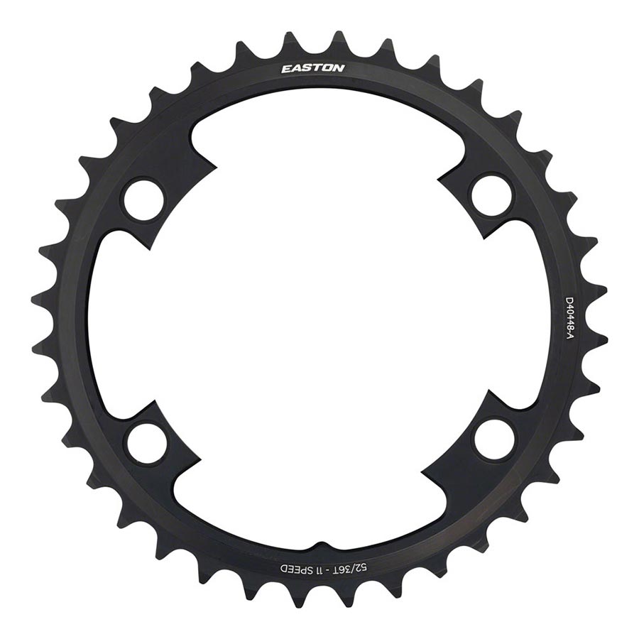 Easton, 4 Bolt, 36T Chainring, 11sp, BCD: 64/104, Aluminum, Black