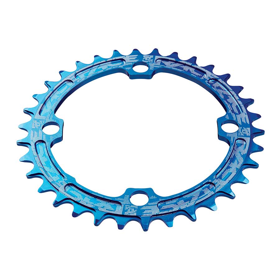 Raceface, Narrow Wide 104mm BCD, 30T Chainring, 9-12sp, BCD: 104, 7075-T6 Aluminum, Blue