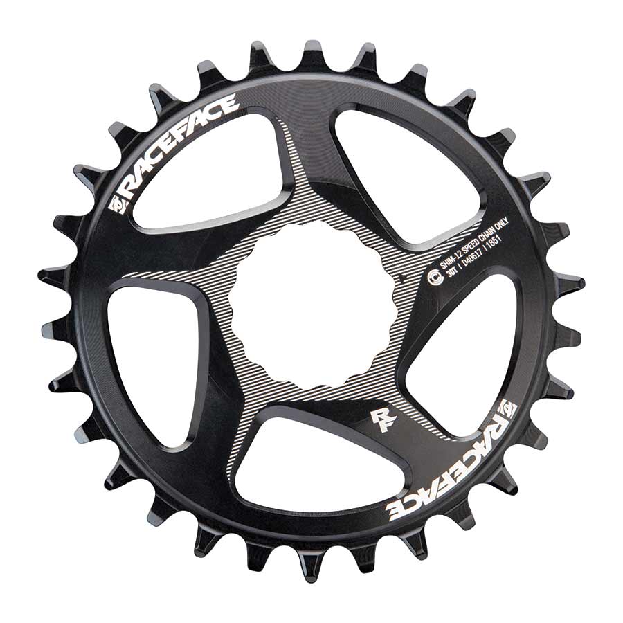 Raceface, Cinch Direct Mount Shimano 12, Chainring, Teeth: 30, Speed: 12, BCD: Direct Mount, Single, Aluminum, Black