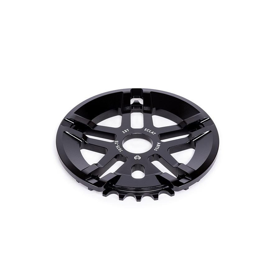 Eclat, Abyss Guard, Chainring, Teeth: 25, 7075-T6 Aluminum, Black