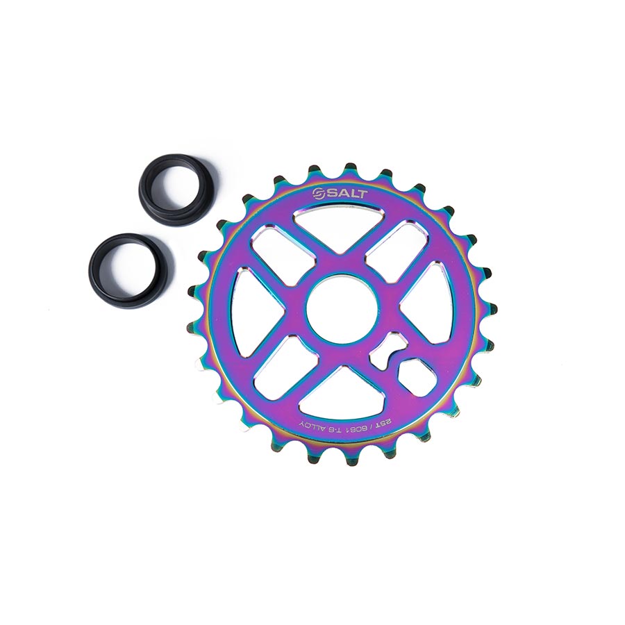 Salt, Pro, Chainring, Teeth: 25, 6061-T6 Aluminum, Multicolor