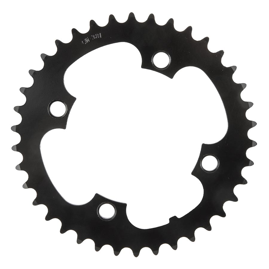 Samox, PD-R4-S, Chainring, Teeth: 38, Speed: 1, BCD: 104, Bolts: 4, Steel, Black