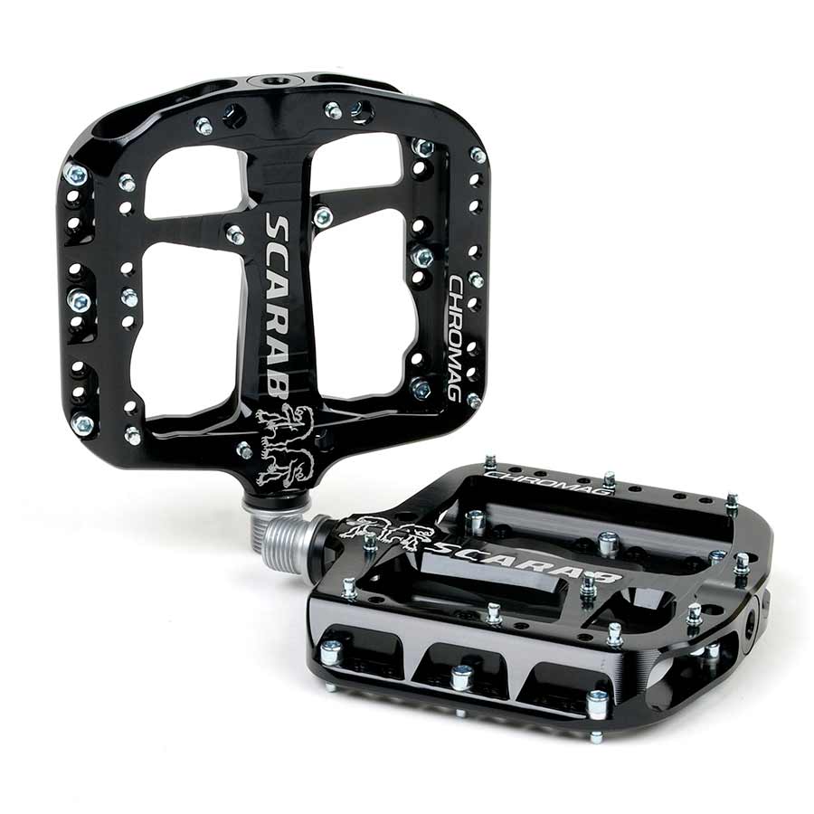 Chromag, Scarab, Platform pedals, Bushing and sealed bearings, Aluminium body, Black