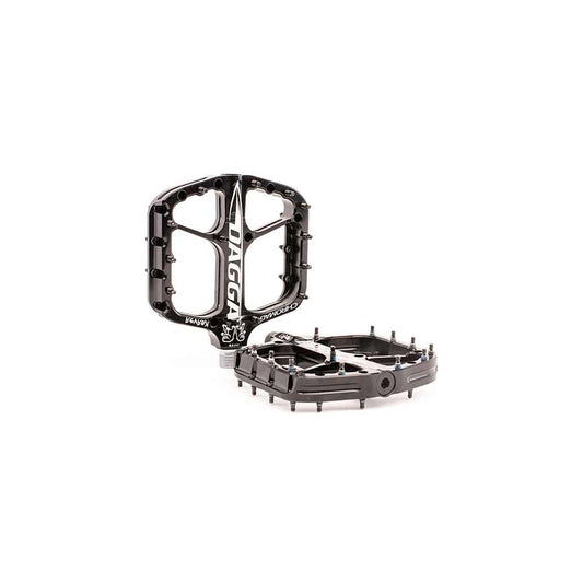 Chromag, Dagga, Platform Pedals, Body: Aluminum, Spindle: Cr-Mo, 9/16'', Black