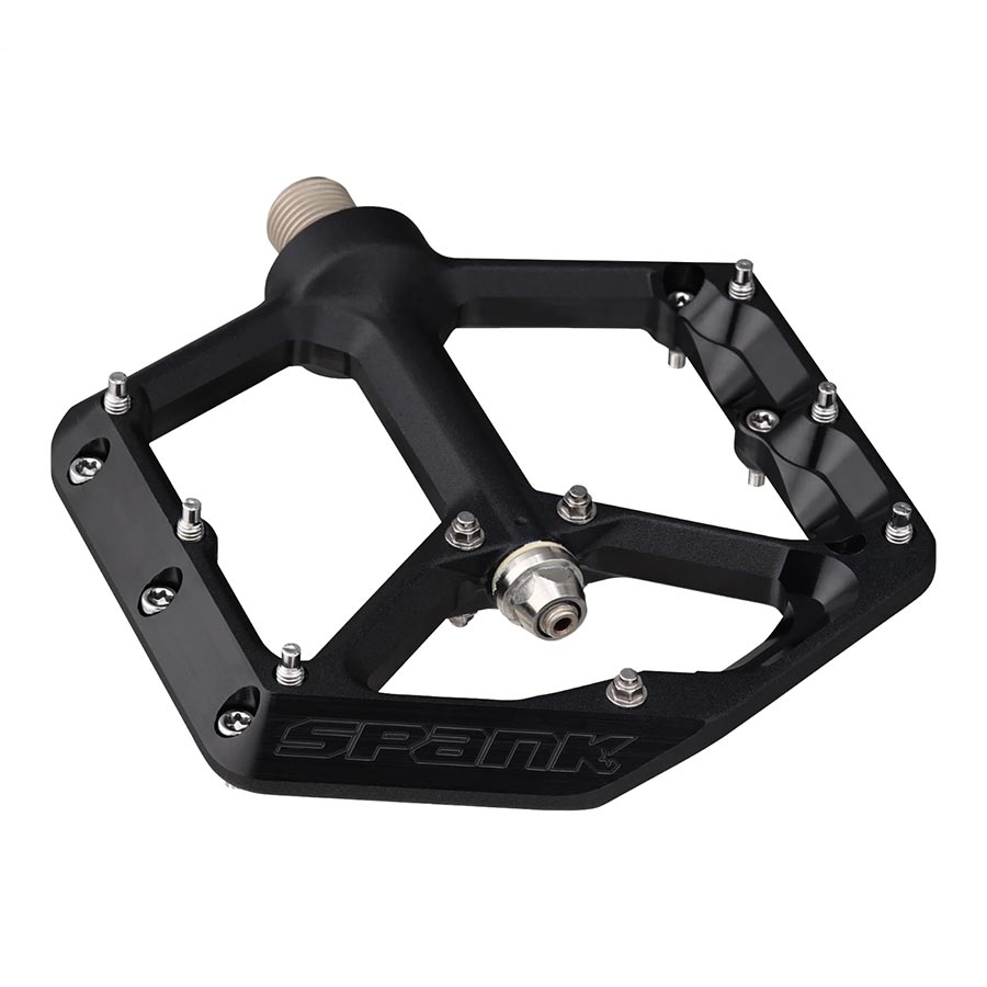 Spank, Oozy, Platform Pedals, Body: Aluminum, Spindle: Cr-Mo, 9/16'', Black