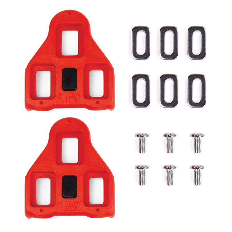 EVO, Alpha Cleats, Compatibility: Delta, Float: 9°, Red, Pair