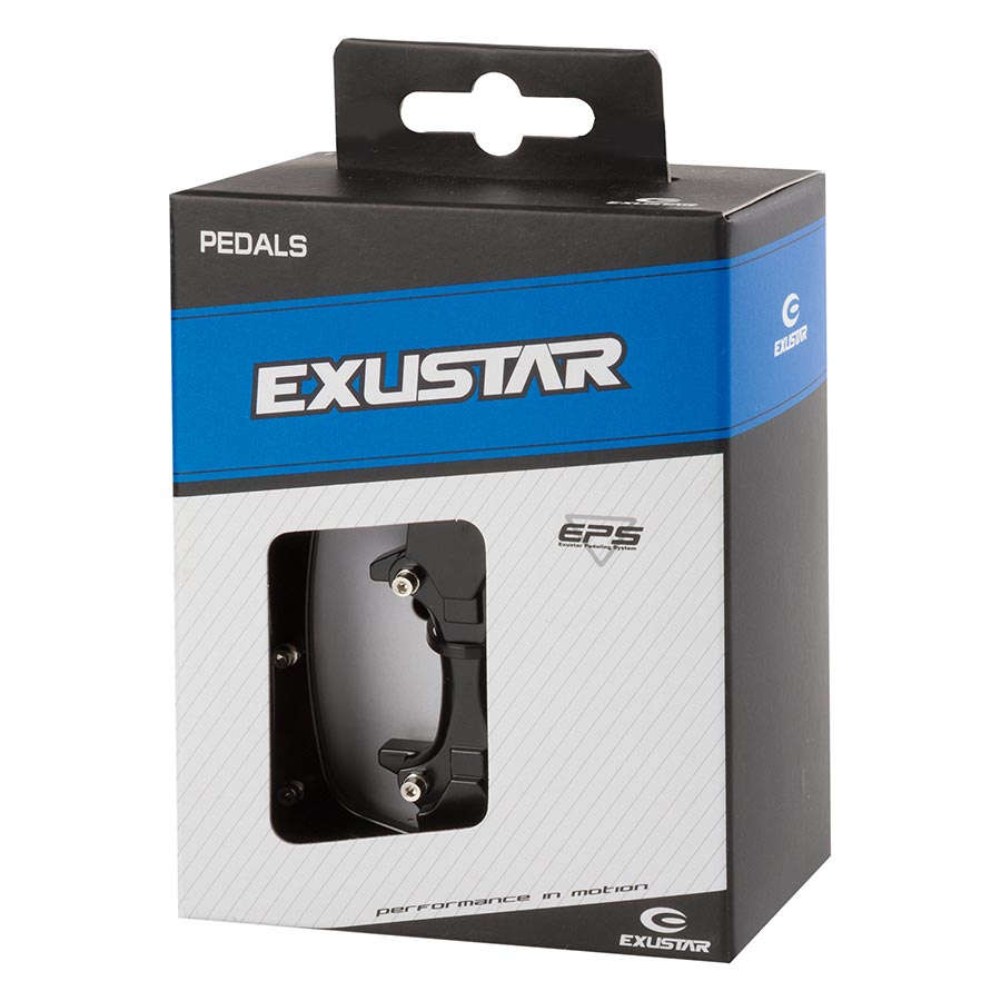 Exustar, E-PM820-2, Dual Sided Pedals, Body: Aluminum, Spindle: Cr-Mo, 9/16'', Black, Pair