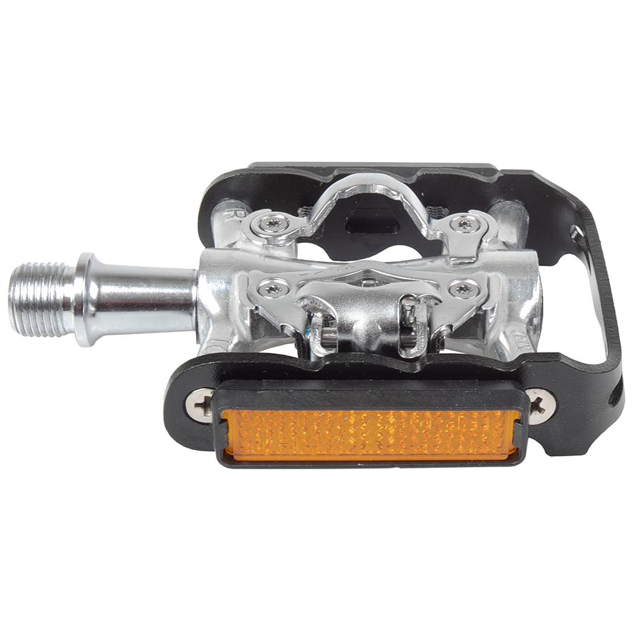 M-Wave, Peasy, Dual Sided Pedals, Body: Aluminum, Spindle: Cr-Mo, 9/16'', Black