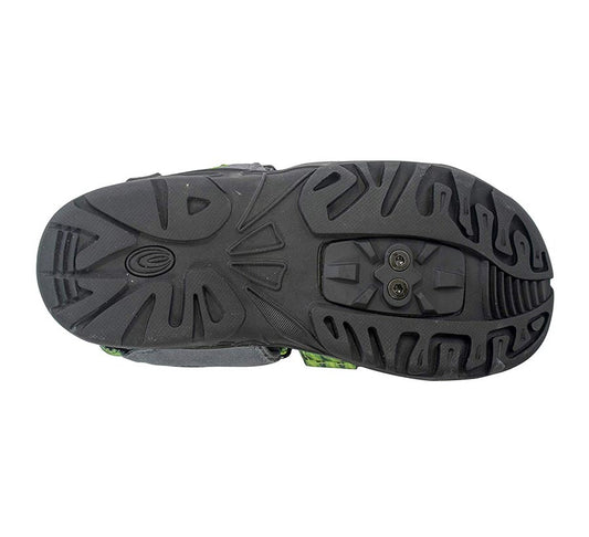 Exustar, E-SS515, Clipless Sandals, Green, 37-38 Euro or 5-5.5 US