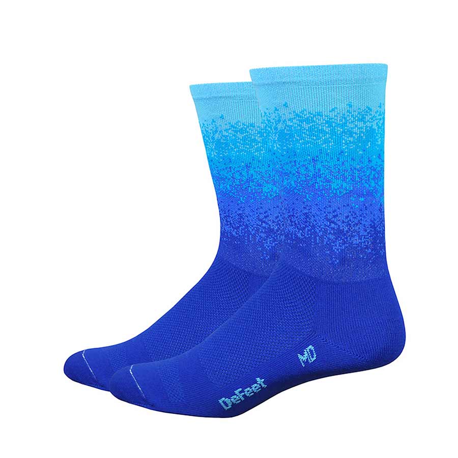 DeFeet, Aireator 6'', Socks, Pink/Blue/Purple, L, Pair