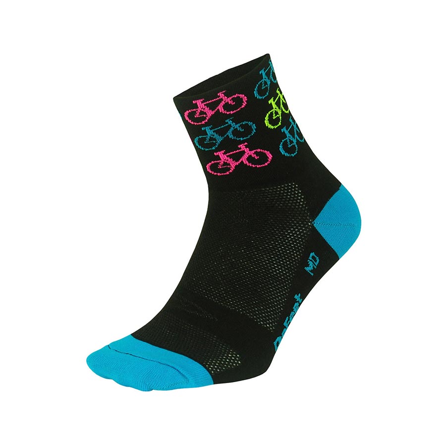DeFeet, Aireator 2-3'', Socks, Black/Bright Gold, L, Pair