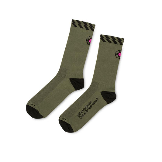 Muc-Off, Technical Riders, Socks, Green, S