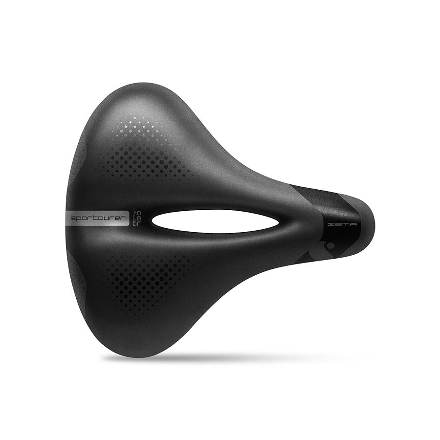 Selle Italia, Zeta Comfort Gel Flow, Saddle, Unisex, 670g, Black