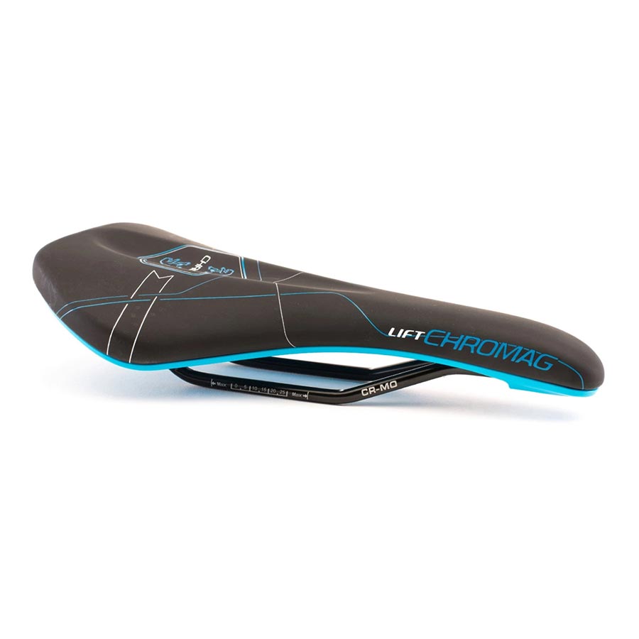 Chromag, Lift, Saddle, 280 x 140mm, Unisex, 290g, Black/Blue