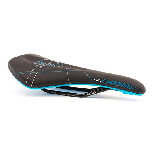 Chromag, Lift, Saddle, 280 x 140mm, Unisex, 290g, Black/Blue