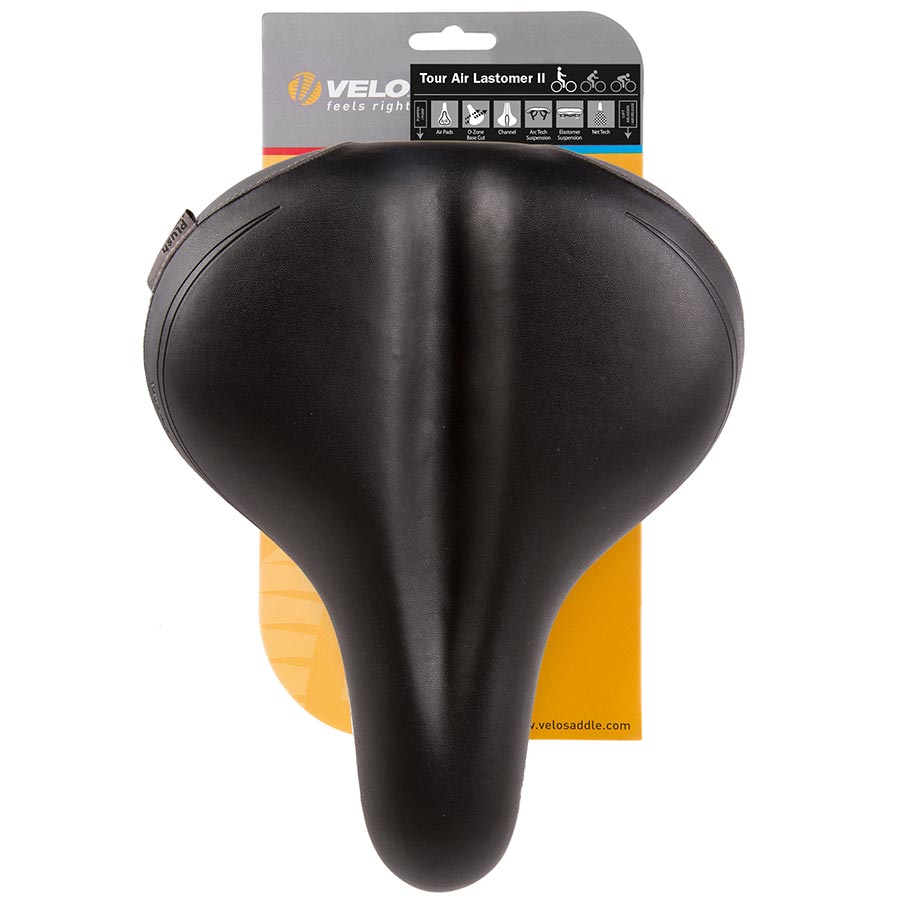 Velo, Tour Air Comfort, Saddle, 272 x 210mm, 665g, Black