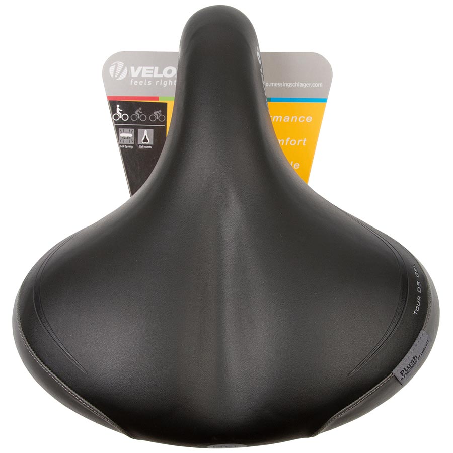 Velo, Tour DS Gel Comfort, Saddle, 265 x 255mm, Black